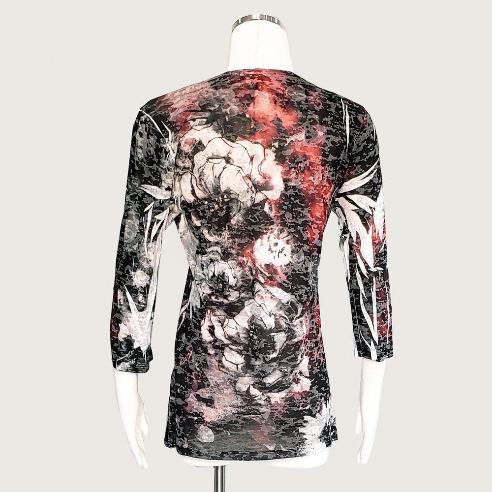 INC International Concepts Beaded Print Top NWOT - Picture 6 of 8